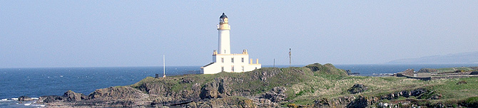 Fyren vid Turnberrys Ailsa Course i Skottland